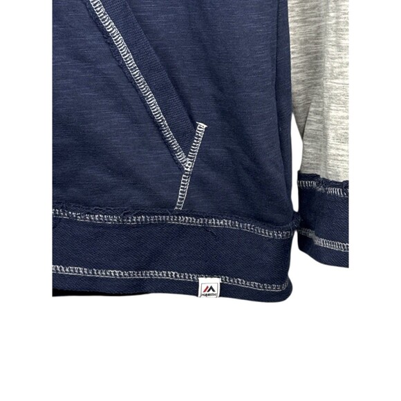 NHL Nashville Predators Women’s Hoodie Blue Gray Long Sleeve Majestic Medium - Picture 2 of 8